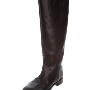 Rag & Bone Riding Boot "Holly" in Sleek Black Leather Tall-Knee-High